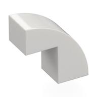 Lego Brick Curved 1 x 2 x 1 2/3 with 1 Cutout / White