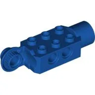 Technic Brick Special 2 x 3 with Pin Holes, Rotation Joint Ball Half [Vertical Side], Rotation Joint Socket / Royal Blue