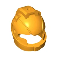 Helmet Space with Air Intakes and Hole on Top / Bright Light Orange