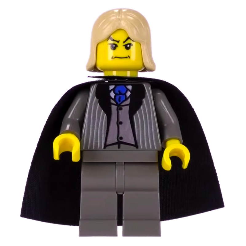 Lego Lucius Malfoy, Yellow Skin, Dark Bluish Gray Suit