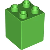 Duplo Brick 2 x 2 x 2 / Bright Green