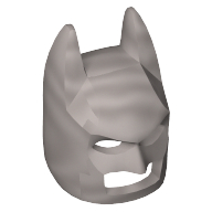 Lego Mask, Batman Cowl [Plain] / Flat Silver