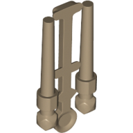 Lego Equipment Wand Sprue [Complete Set of 2] / Dark Tan
