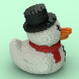Snowman Rubber Duck