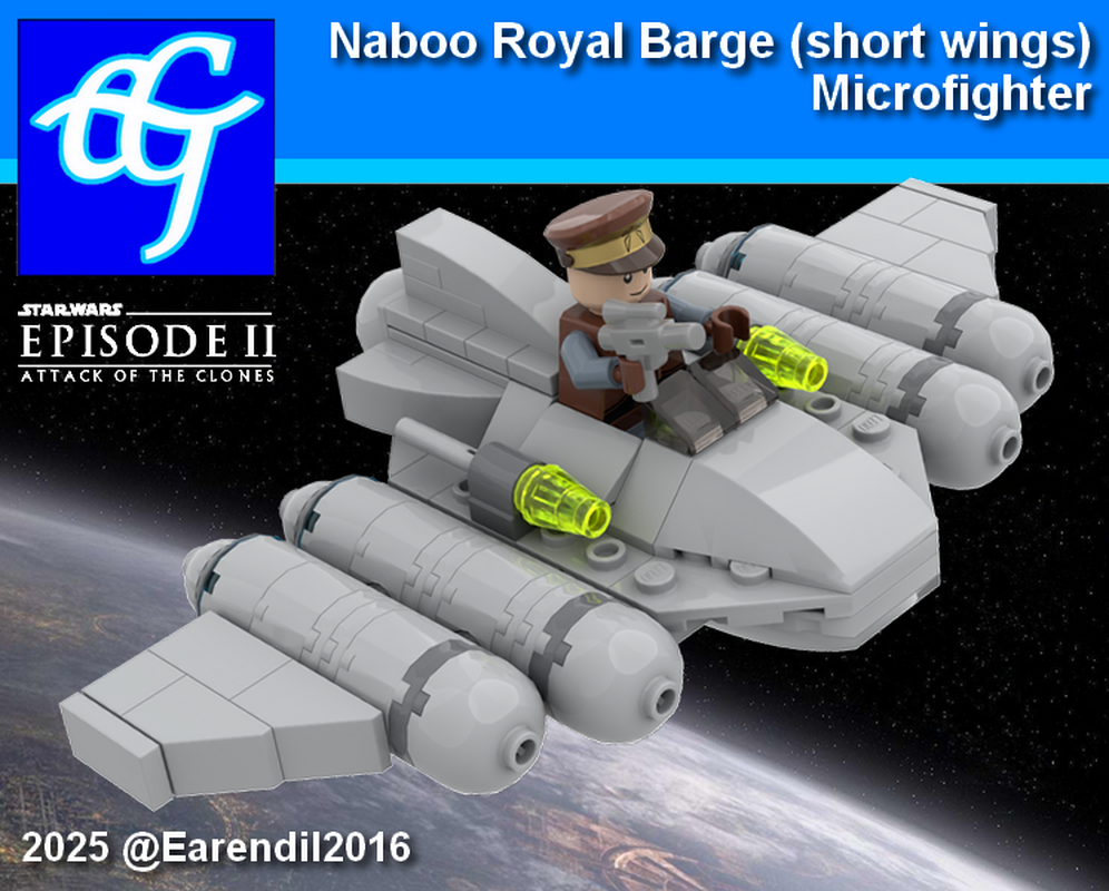 Lego Royal Barge Microfighter (short wings)
