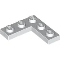 Plate 3 x 3 Corner / White