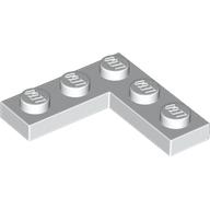Lego Plate 3 x 3 Corner / White
