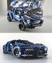 2 IN 1 42154 ALTERNATE BUILDS Bugatti Chiron + Ford Raptor