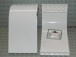Panel 6 x 6 x 9 Curved Top with Flight Schedule Pattern on Inside (Sticker) - Set 6399