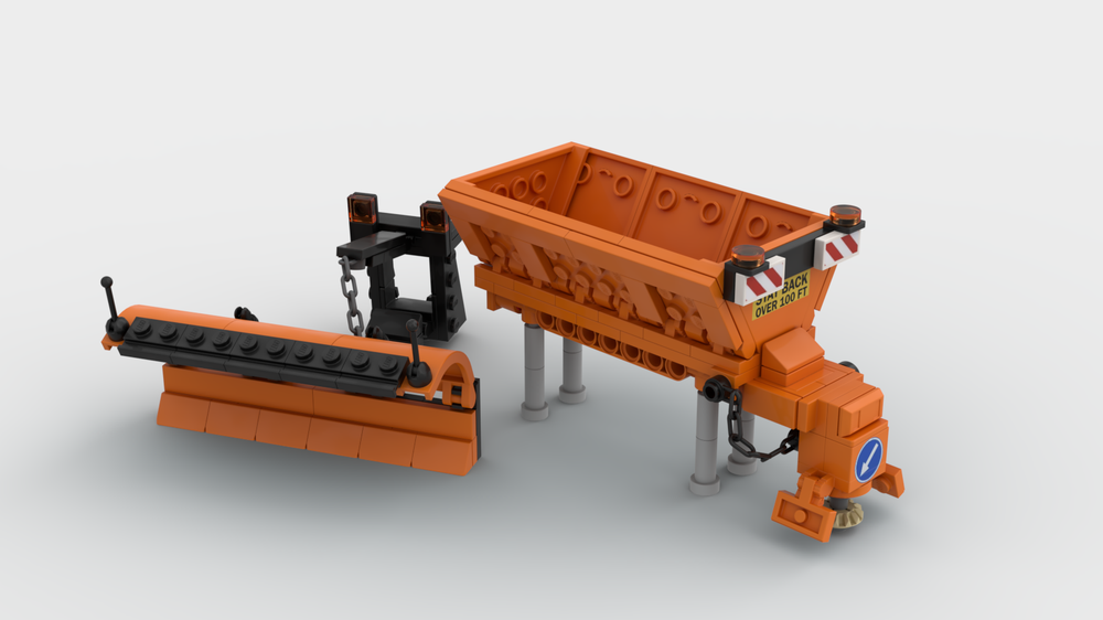 Lego Snow Plow and Salt Spreader