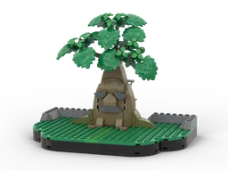 Mini Deku Tree diorama - The Legend of Zelda Ocarina of Time