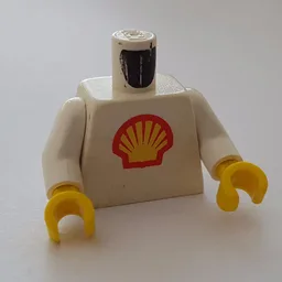 Torso, Shell Logo Large Print, White Arms, Yellow Hands / White