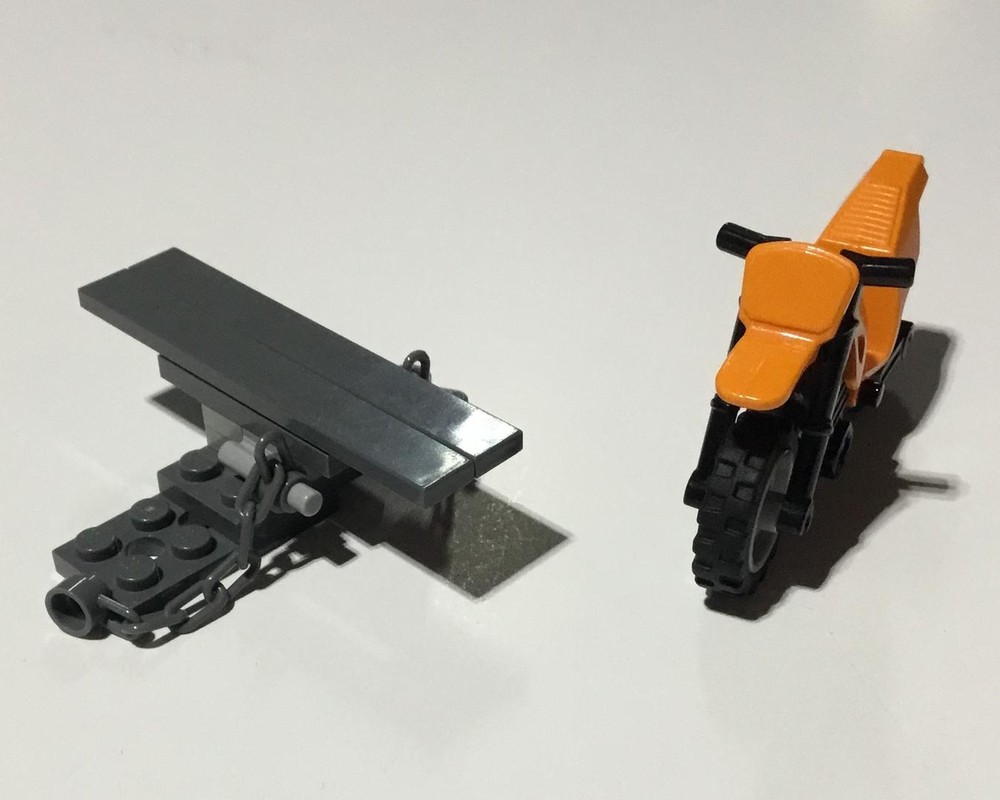 Lego Motocross Dirt Bike trailer Hitch