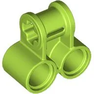 Technic Axle and Pin Connector Perpendicular Double / Lime