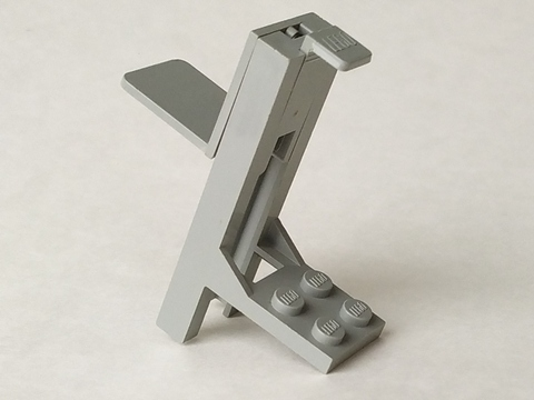 Lego Vehicle, Forklift 2 x 2 Plate with Light Gray Fork