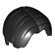Lego Hair Bowl Cut and Parted in Center / Black