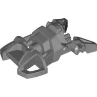 Large Figure Foot, Small with Axle Connector / Flat Silver