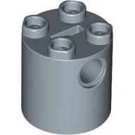 Brick Round 2 x 2 x 2 Robot Body, Axle Holder '+' Orientation / Sand Blue