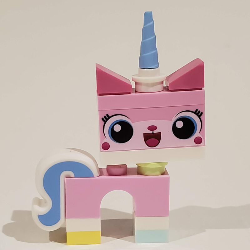Lego Unikitty, Light Aqua Foot, Open Mouth, Simple Pupils