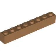 Brick 1 x 8 / Medium Nougat