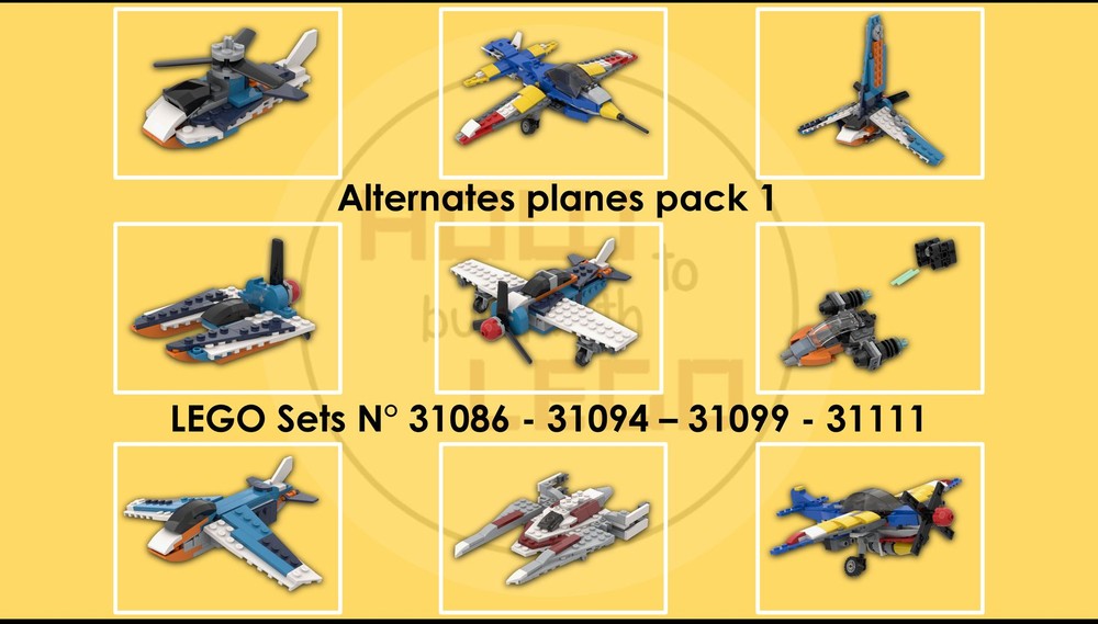 Lego Alternates pack 1 - Planes and Starships