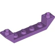 Brick Sloped Inverted 45° 6 x 1 Double with 1 x 4 Recessed / Medium Lavender