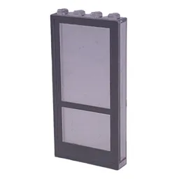 Modulex Door Panel 1 x 4 x 8 with Gray Print / Modulex Clear