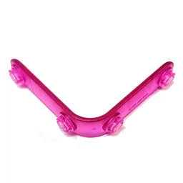Clikits Connector, L-Bent 6 x 6 with 4 Pins / Trans-Dark Pink