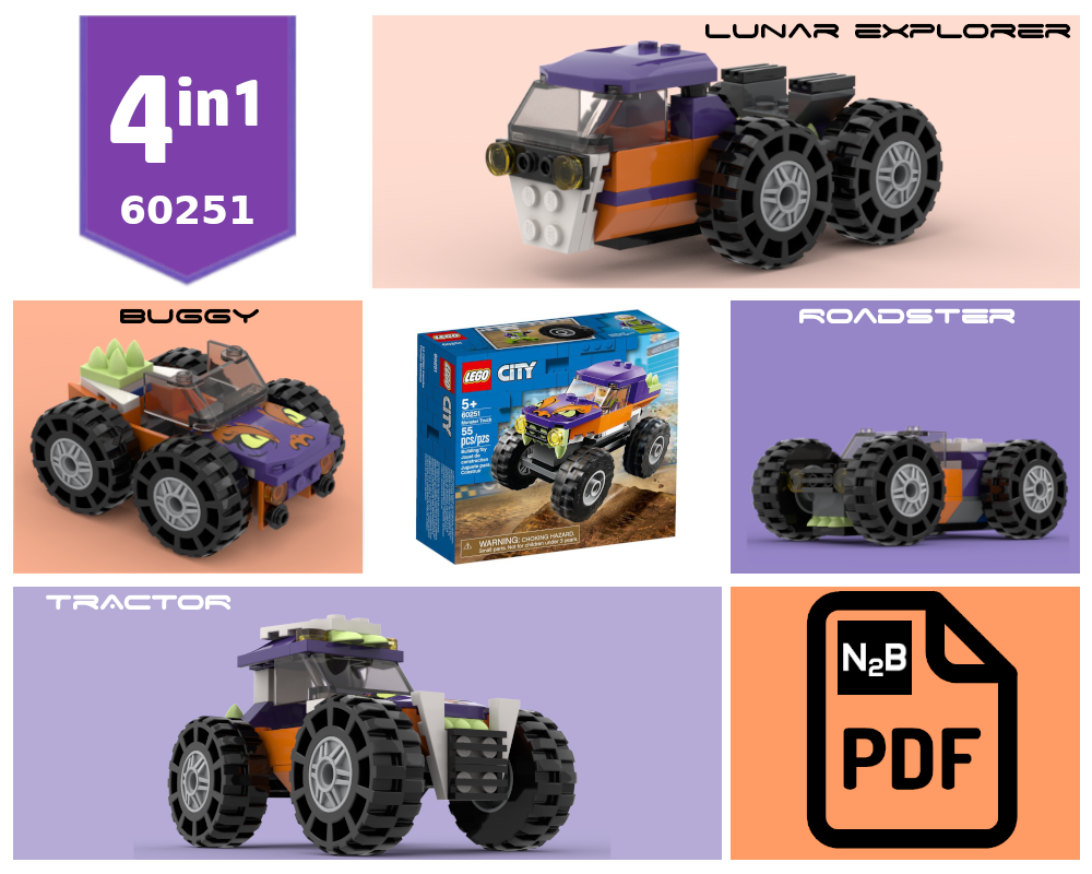Lego 60251 Builders Pack 4 in 1 PDF instructions