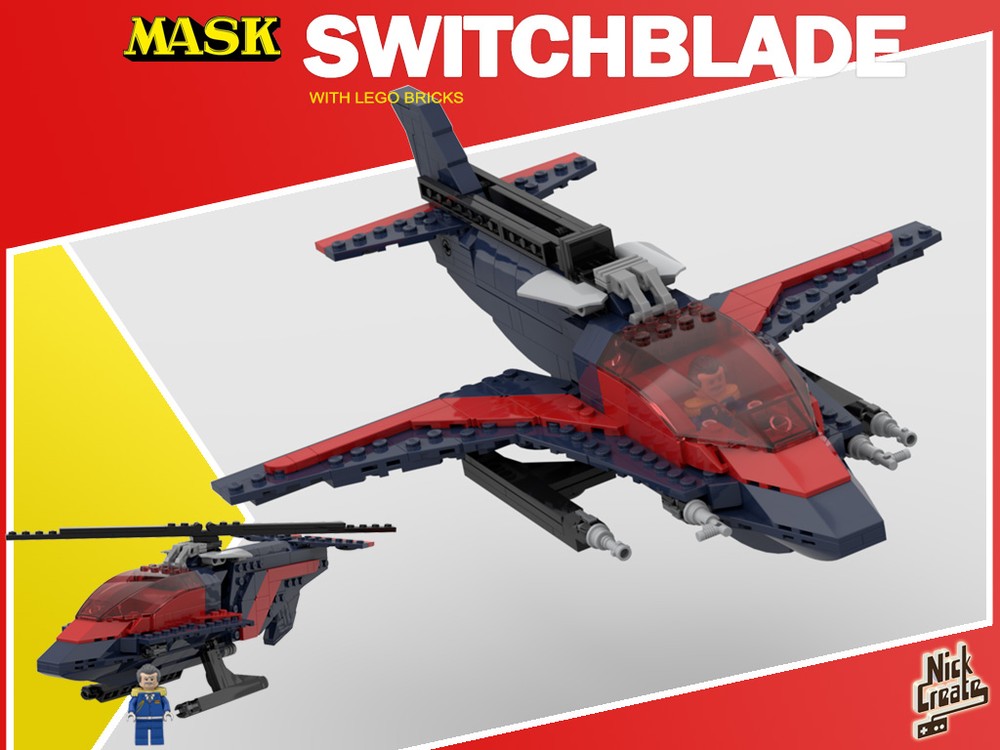Lego M.A.S.K. - V.E.N.O.M.'s Switchblade Copter Plane