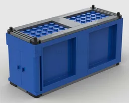 Blue Fridge Container