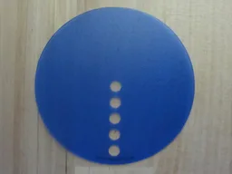 Science & Technology Panel - Circle Large / Trans-Dark Blue