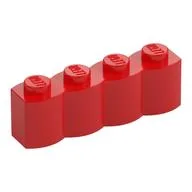Brick Special 1 x 4 Palisade [aka Log] / Red