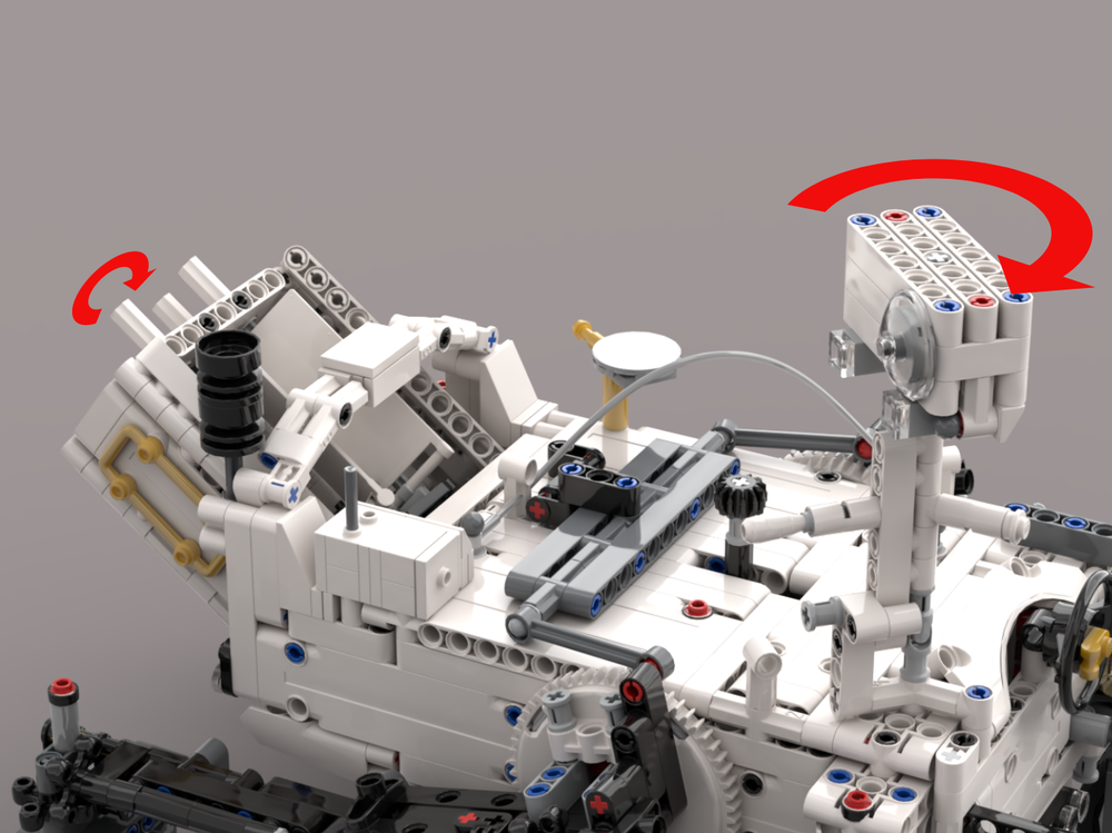 Lego 42158: Head control (left / right rotation)