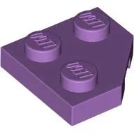 Wedge Plate 2 x 2 Cut Corner / Medium Lavender