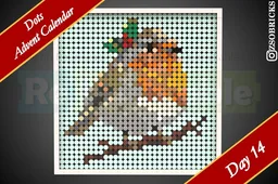 Day 14 - Robin - Dots Advent Calendar