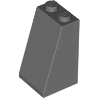 Brick Sloped 75° 2 x 2 x 3 [Solid Studs] / Dark Bluish Gray