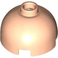 Lego Brick Round 2 x 2 Dome Top, Hollow Stud / Light Nougat