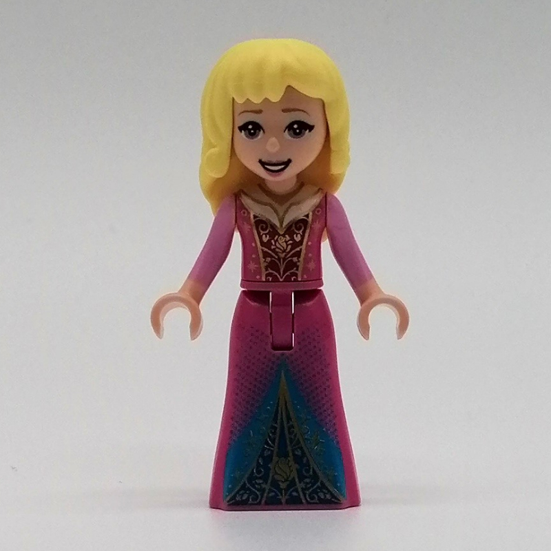 Lego Aurora - Dark Pink Dress, Dark Azure/Blue Decorations