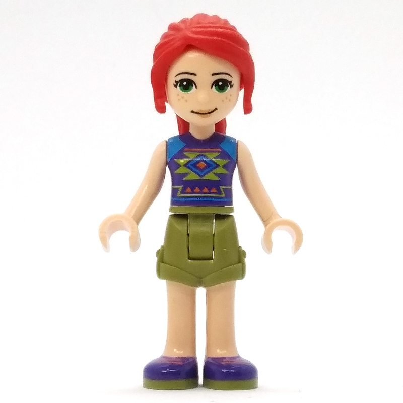 Lego Mia - Dark Purple Top, Olive Green Skirt