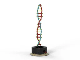 DNA double helix with a turnable base (manual)