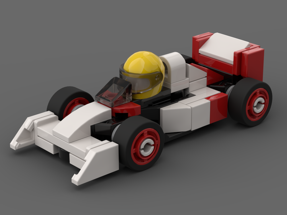 Lego Ayrton Senna's Mclaren F1 mini race car