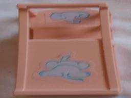 Scala Chair - Baby Highchair with Elephant Pattern (Stickers) - Set 3290 / Light Salmon
