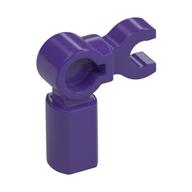 Lego Bar Holder with Clip and 90° Angle (Mechanical Leg) / Dark Purple