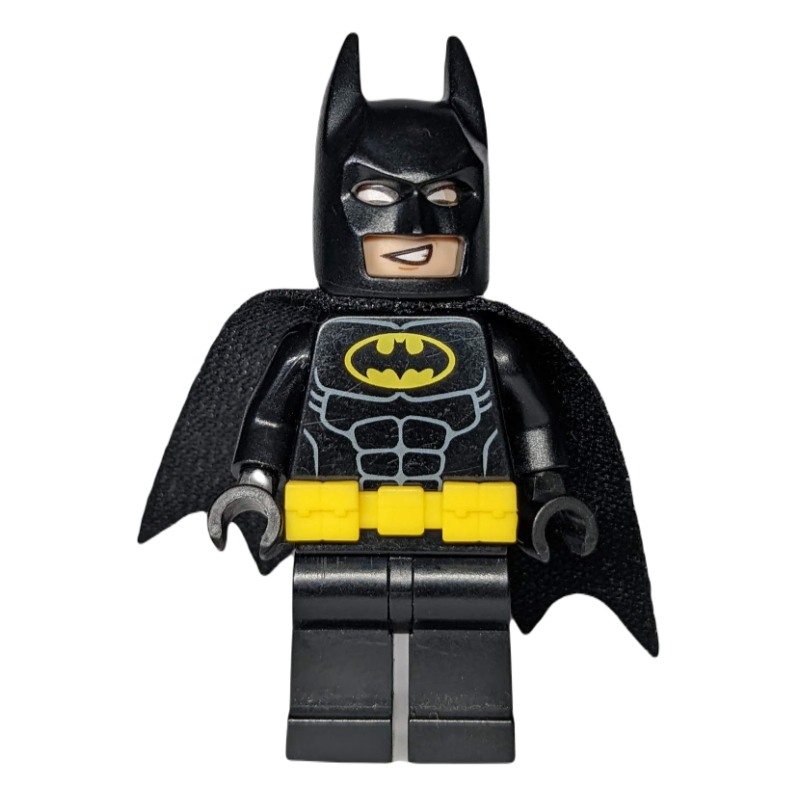 Lego Batman, Black Suit, Black Cape and Cowl, Utility Belt (3626cpr2106 Head)