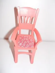 Scala Chair - Highback Dining with Flowers on Dark Pink Background Pattern (Sticker) - Set 3242 / Salmon