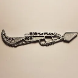 Large Figure Weapon Staff, Vahki Staff of Presence (Rorzakh) / Pearl Light Gray