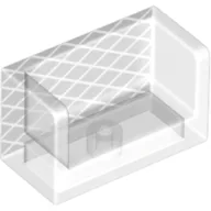 Panel 1 x 2 x 1 with Rounded Corners and 2 Sides with Net Print / Trans-Clear