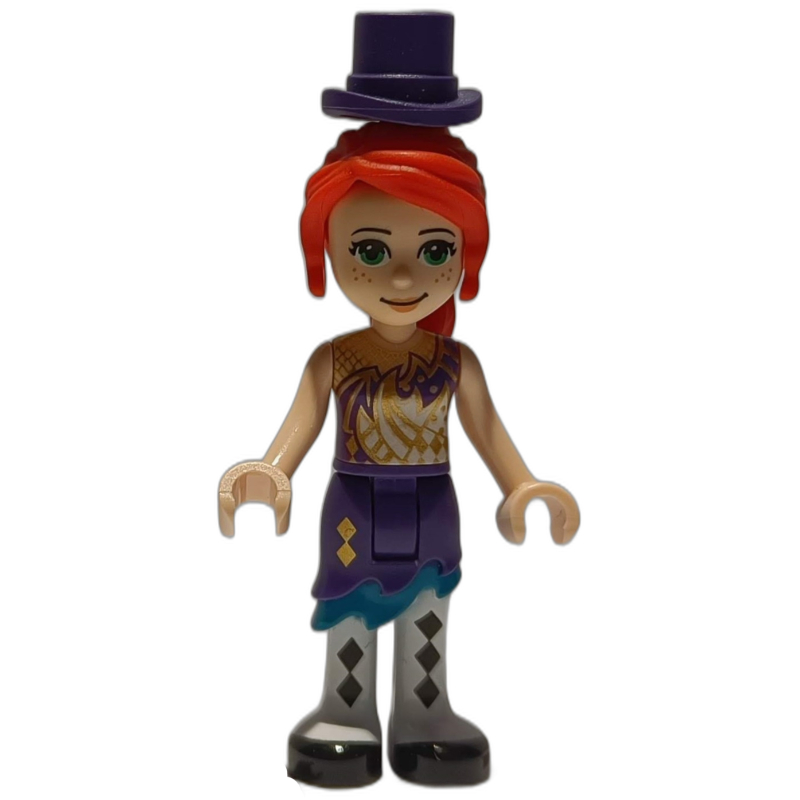 Lego Mia - Gold/Dark Purple Top, Dark Purple Skirt