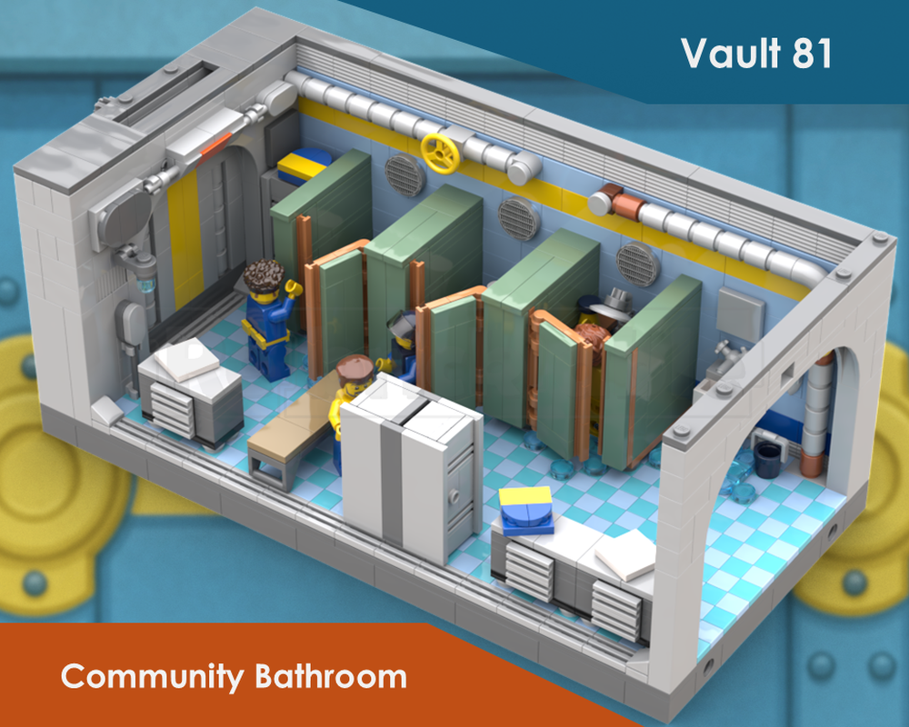 Lego Fallout 4 - Vault 81 Community bathroom